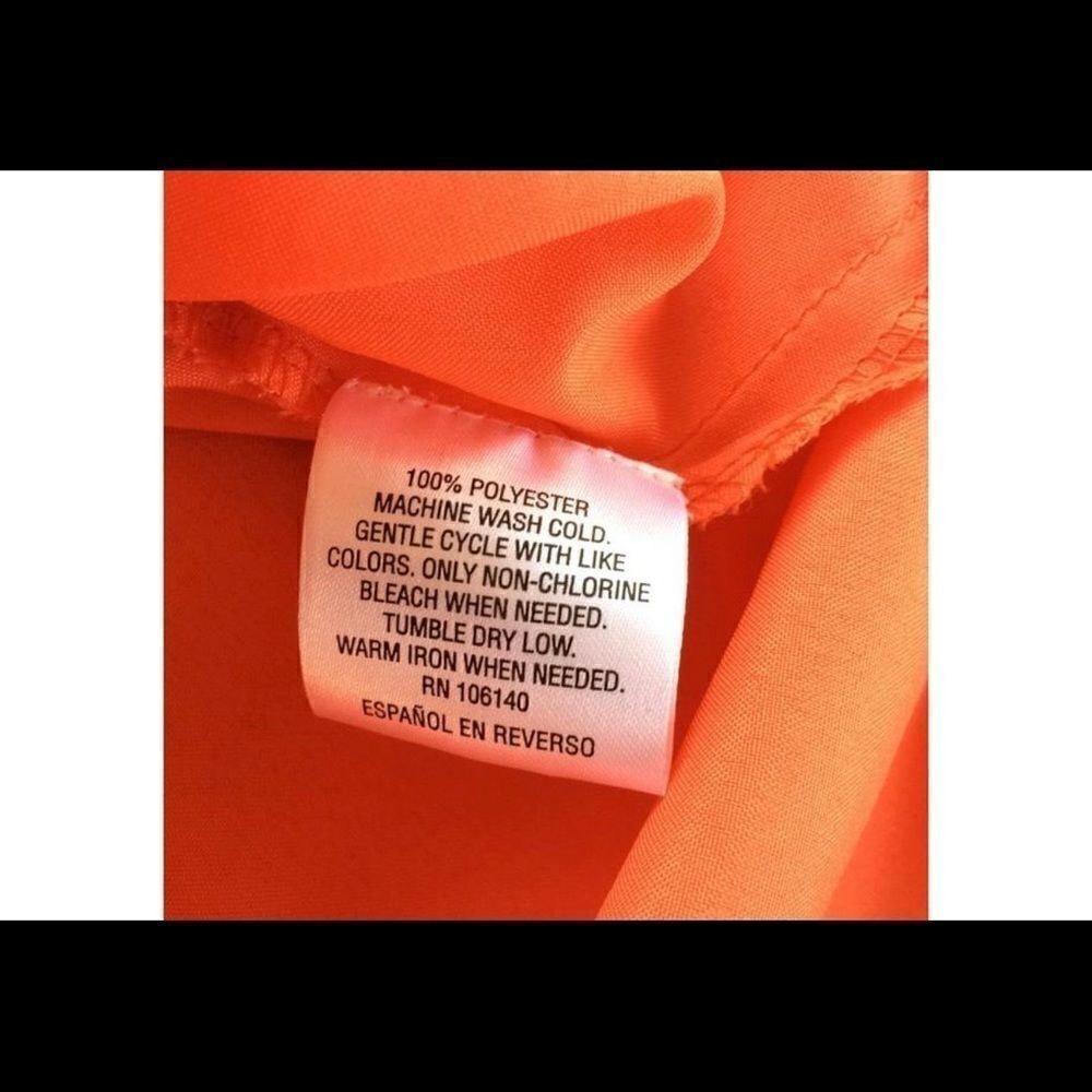 Maison Jules A-line Orange Flowy Dress Size small - Picture 7 of 7